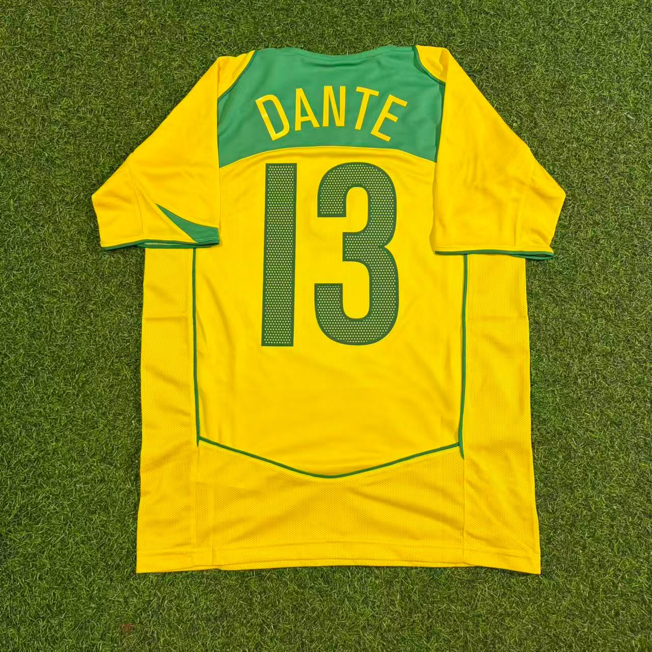 Dante 13– Brazil Retro Kit Jersey – | Trikot | Maillot Soccer Shirt