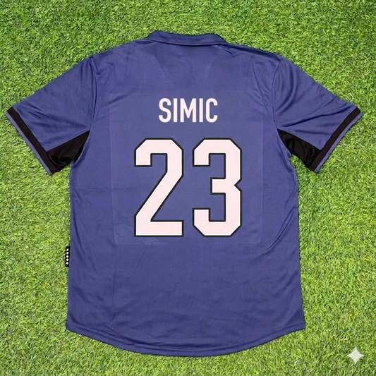 Dario Simic #23 Inter Milan 1998-1999 Home Retro Football Jersey