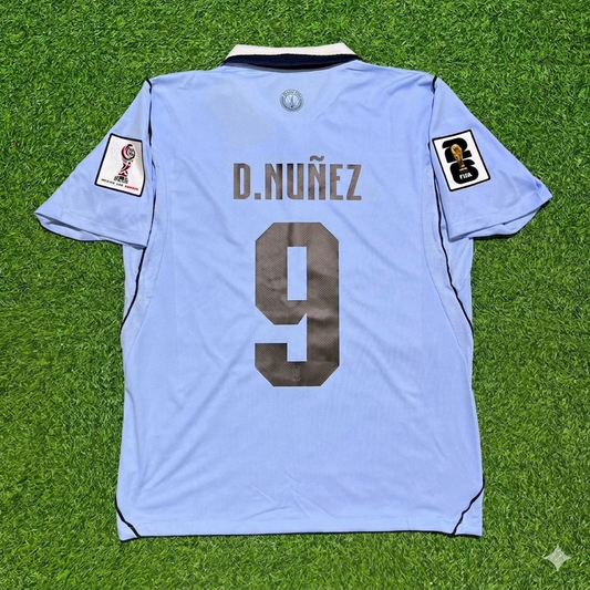Darwin Núñez #9 Uruguay 2026 World Cup Home Sky Blue Jersey