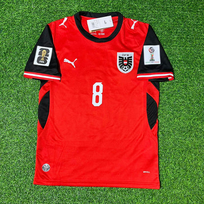 David Alaba 8- Austria 2026 World Cup Kit Jersey Trikot Maillot