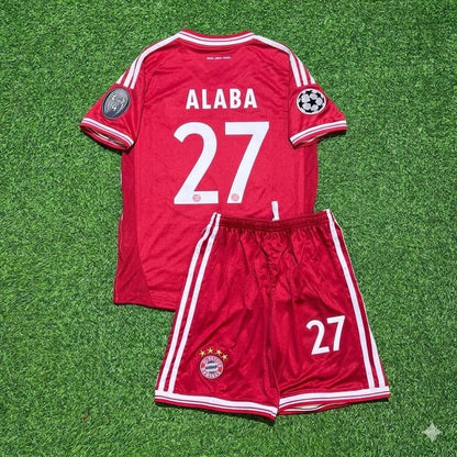 David Alaba #27 Bayern Munich 2013 Champions League Final Kids Retro Kit