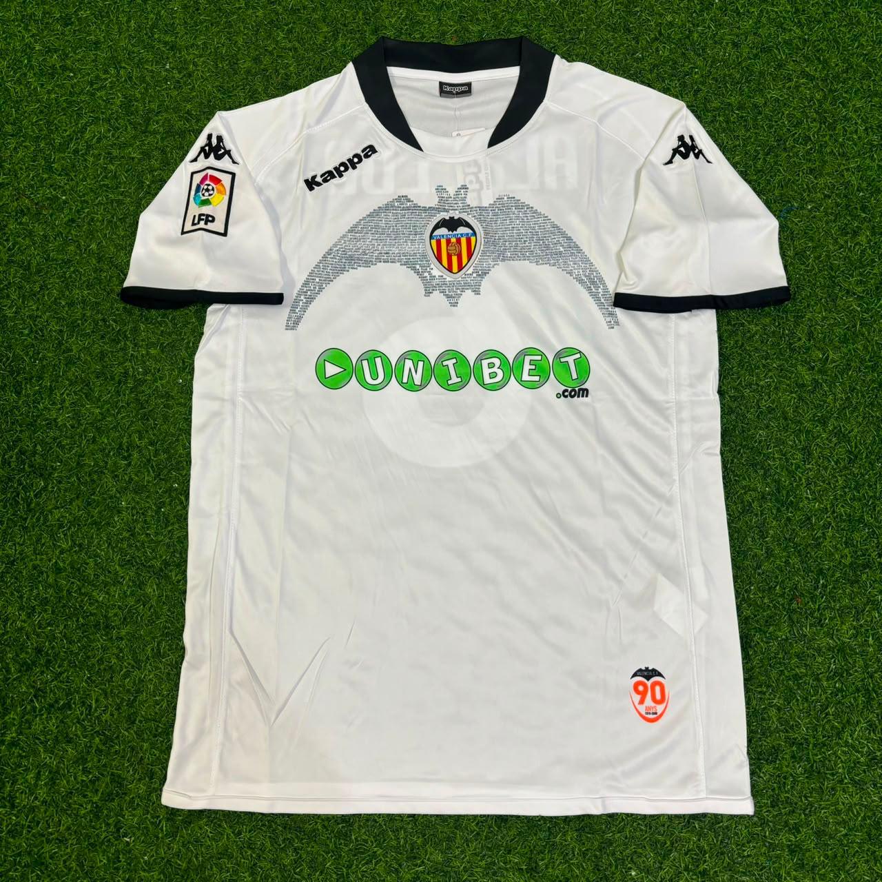 David Albelda #6 Valencia White Retro Football Jersey