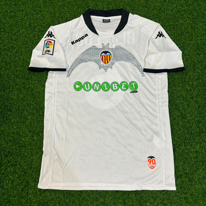 David Albelda #6 Valencia White Retro Football Jersey