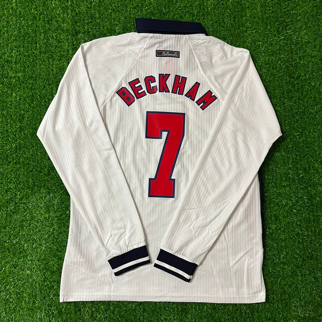 David Beckham 1998 World Cup Long Sleeve Retro Jersey