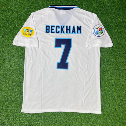 David Beckham England 1996 EURO Cup Retro Football Jersey