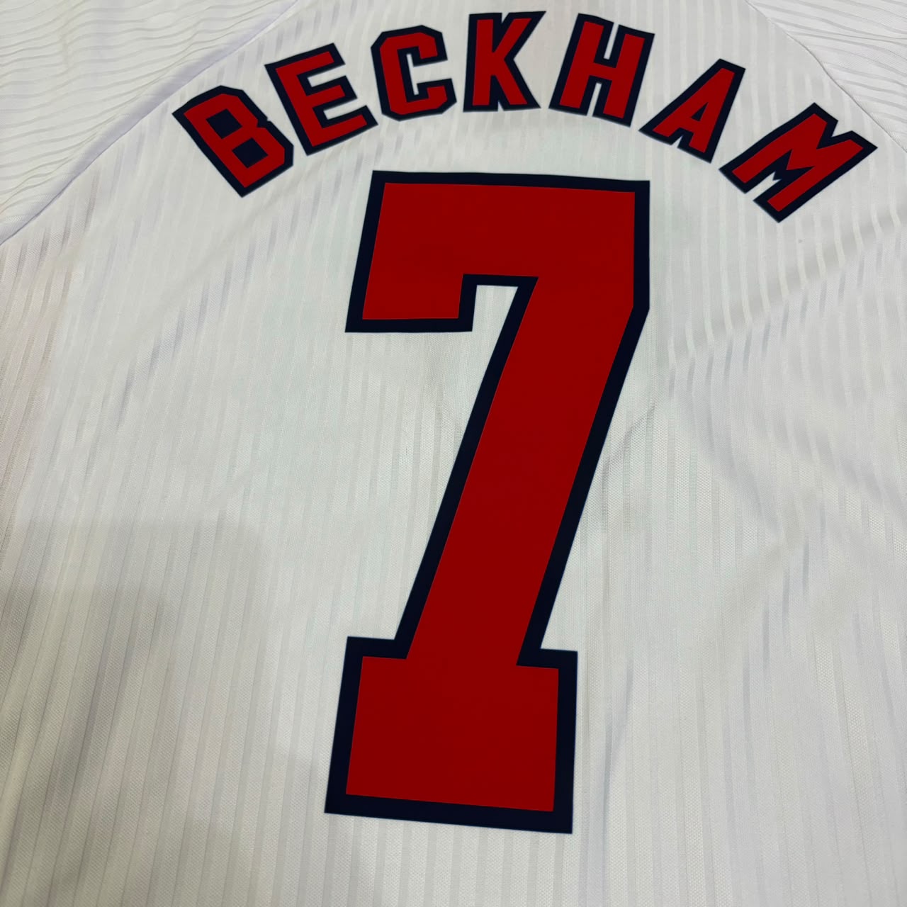 David Beckham England 1998 World Cup Long Sleeves Retro Jersey
