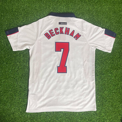 David Beckham England 1998 World Cup Retro Jersey