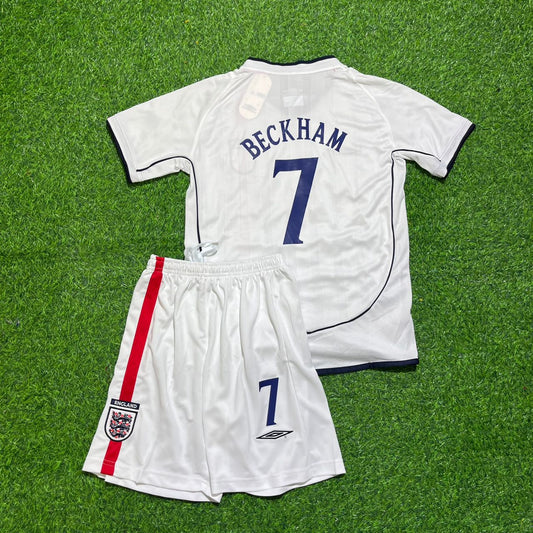 David Beckham England 2002 World Cup Retro KIDS Football Shirt
