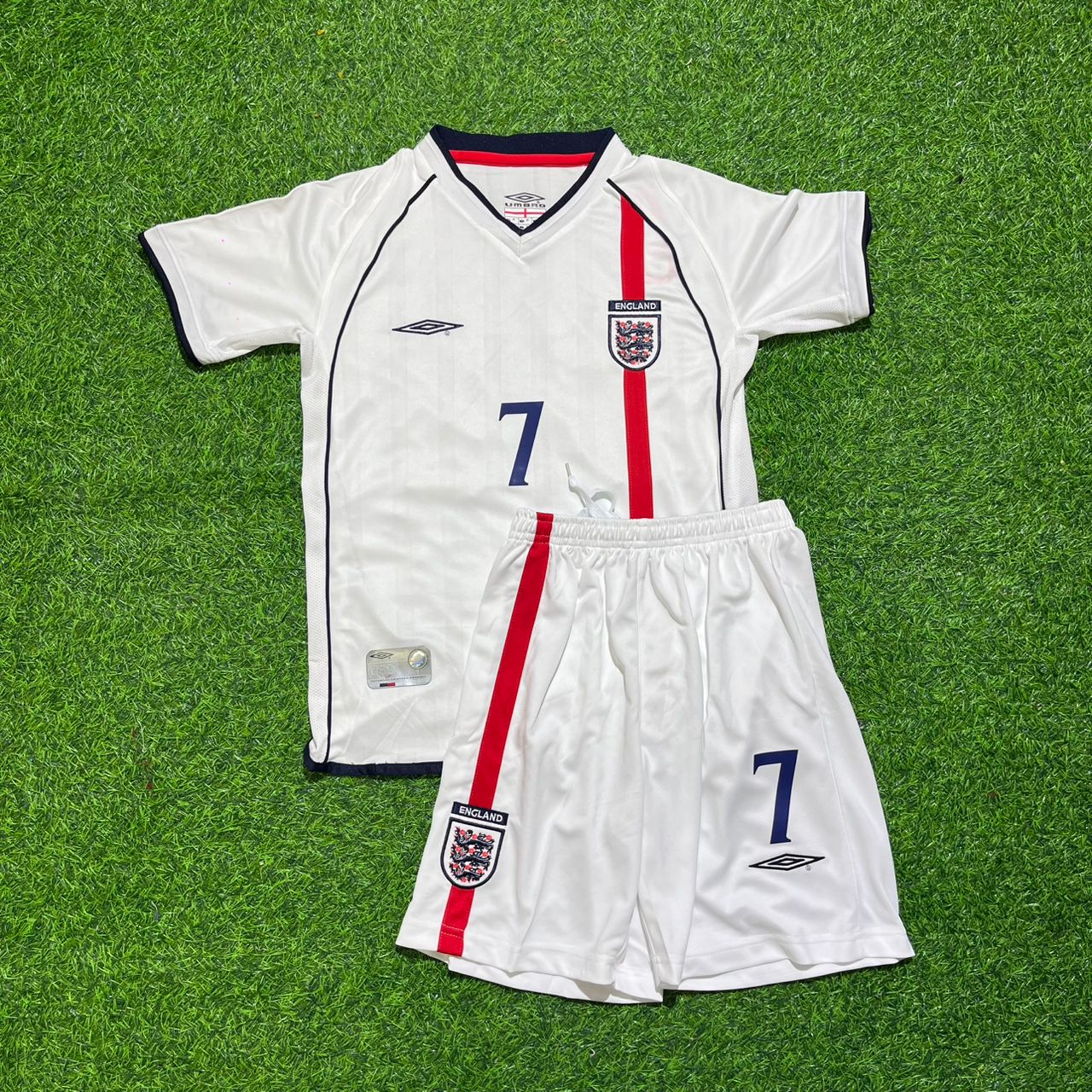 David Beckham England 2002 World Cup Retro KIDS Football Shirt