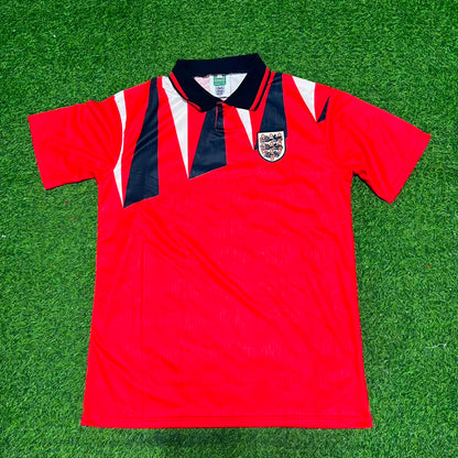 David Beckham England Red Retro Football Jersey