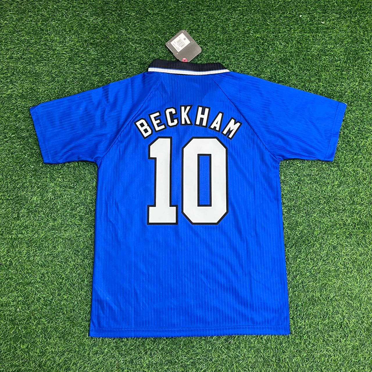 David Beckham Manchester United 1996/1997 Blue Retro Football Jersey