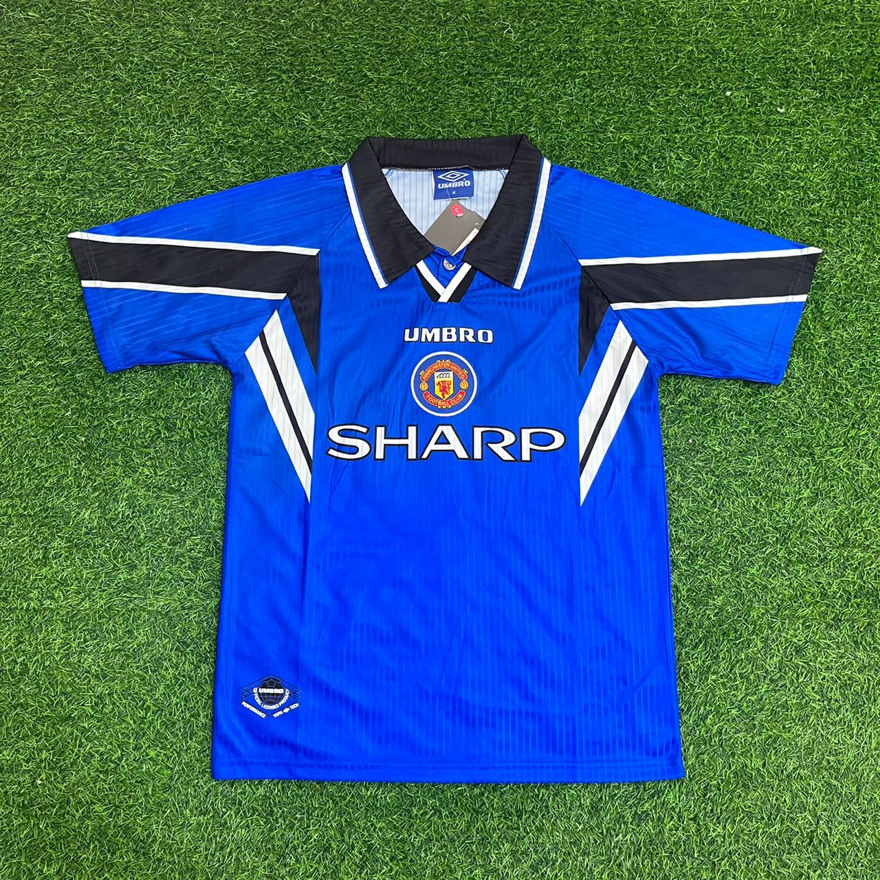 David Beckham Manchester United 1996/1997 Blue Retro Football Jersey