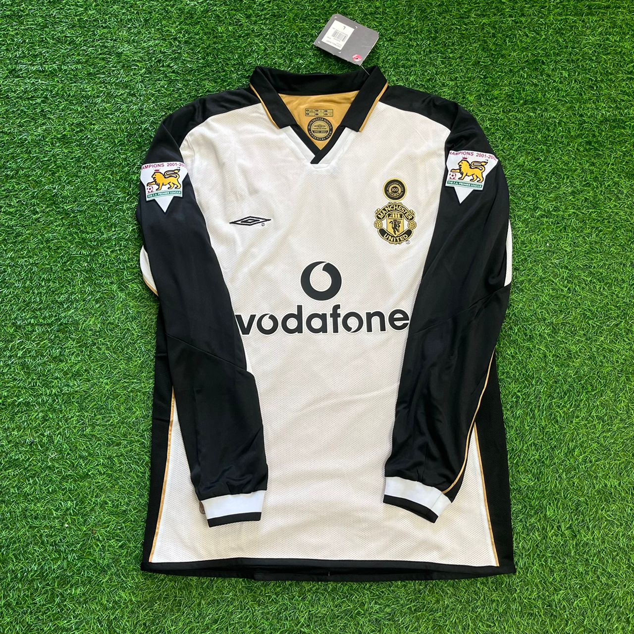 David Beckham Manchester United 2001/2002 Both Side Retro Football Jersey