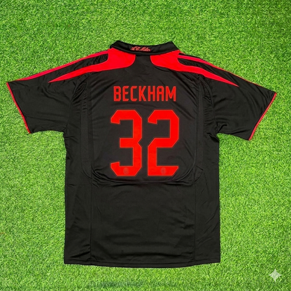 David Beckham AC Milan Black Retro Third Football Jersey