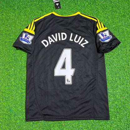 David Luiz Chelsea 2012 2013 Black Blue Retro Kit Jersey Trikot Maglia Maillot Soccer Shirt