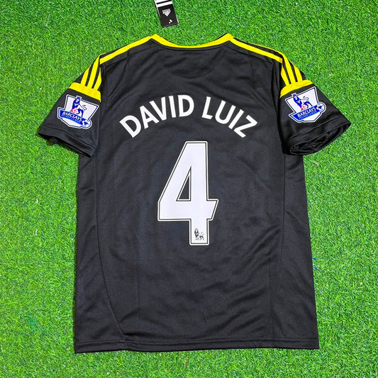David Luiz Chelsea 2012 2013 Black Blue Retro Kit Jersey Trikot Maglia Maillot Soccer Shirt