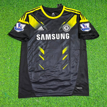 David Luiz Chelsea 2012 2013 Black Blue Retro Kit Jersey Trikot Maglia Maillot Soccer Shirt