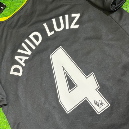 David Luiz Chelsea 2012 2013 Black Blue Retro Kit Jersey Trikot Maglia Maillot Soccer Shirt