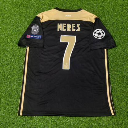 David Neres Ajax 2018–2019 Champions League Black Retro Football Jersey Kit