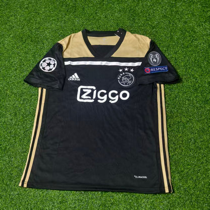 David Neres Ajax 2018–2019 Champions League Black Retro Football Jersey Kit
