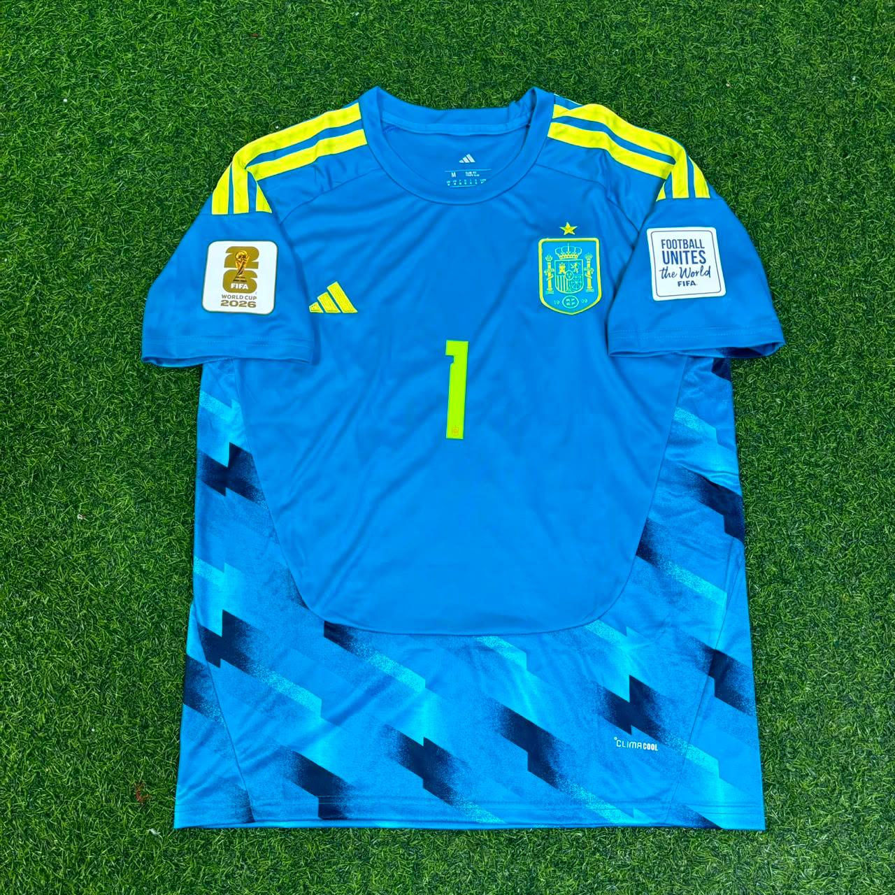 David Raya Spain Goalkeeper 2026 World Cup Blue Special Football Jersey