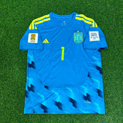 David Raya Spain Goalkeeper 2026 World Cup Blue Special Football Jersey