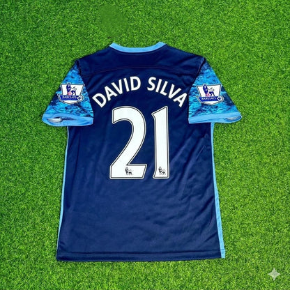 David Silva 21- Manchester City 2016 2017 Season Retro Jersey Maillot Trikot Maglia