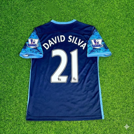 David Silva 21- Manchester City 2016 2017 Season Retro Jersey Maillot Trikot Maglia