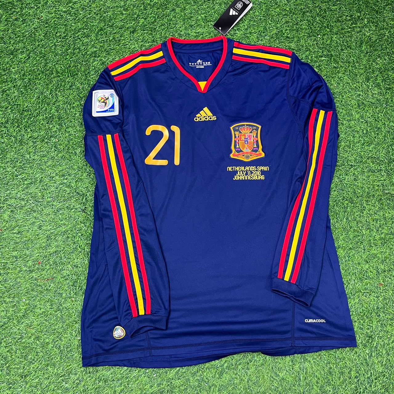 David Silva - Spain 2010 World Cup Final Retro Jersey Trikot