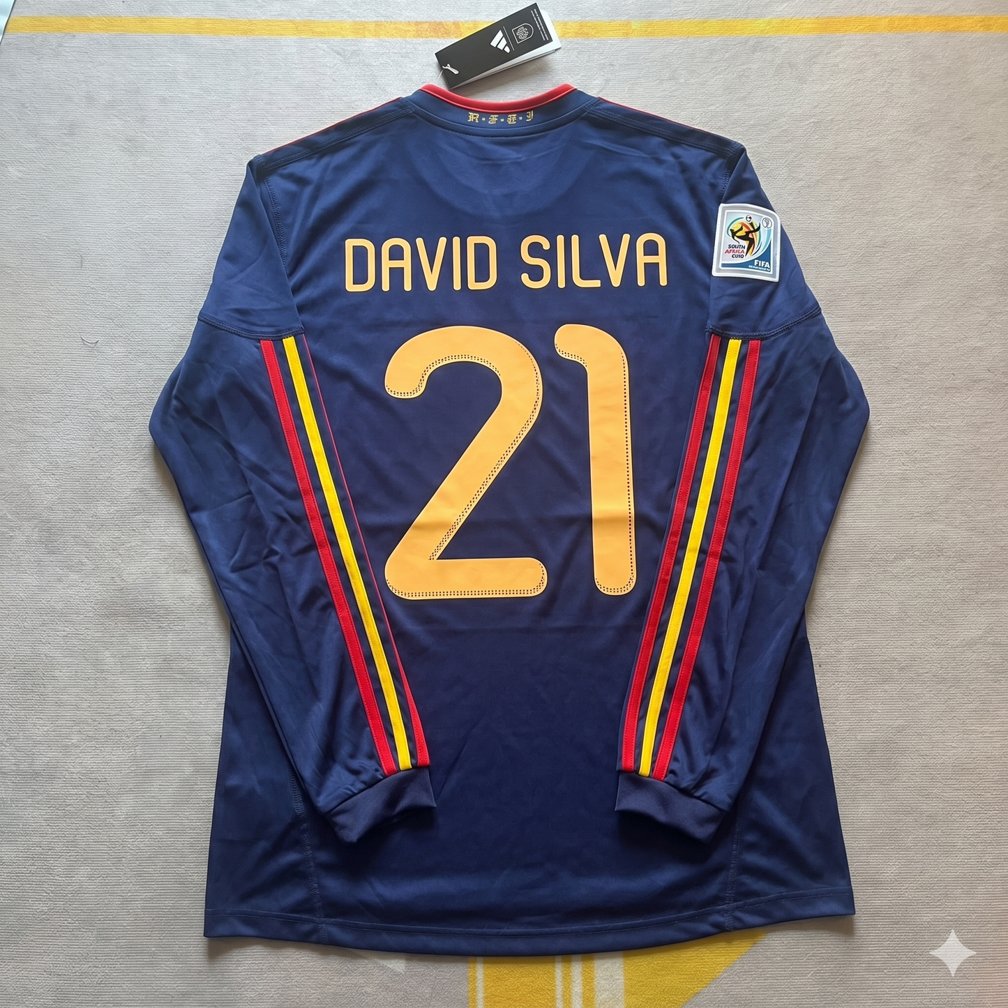 David Silva - Spain 2010 World Cup Final Retro Jersey Trikot