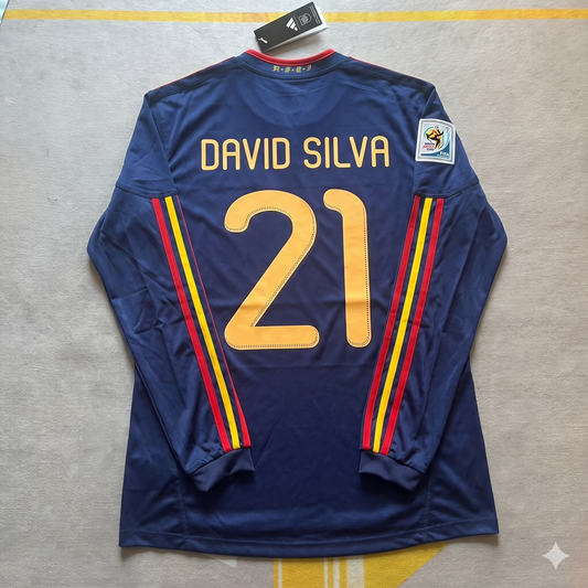 David Silva - Spain 2010 World Cup Final Retro Jersey Trikot