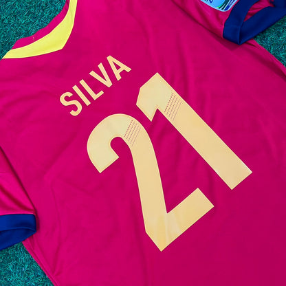 David Silva Spain 2013 Confederations Cup Retro Jersey Trikot