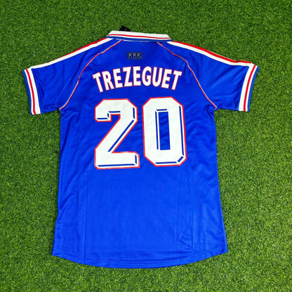 Maillot de football rétro Zinedine Zidane France Coupe du monde 1998
