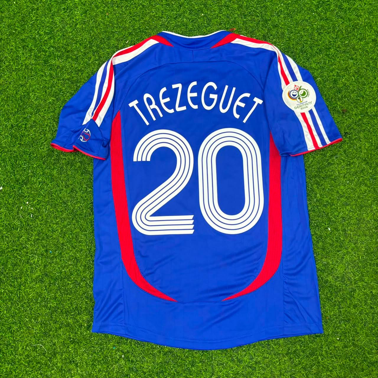 David Trezeguet France 2006 World Cup Blue Retro Football Jersey