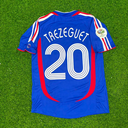 David Trezeguet France 2006 World Cup Blue Retro Football Jersey