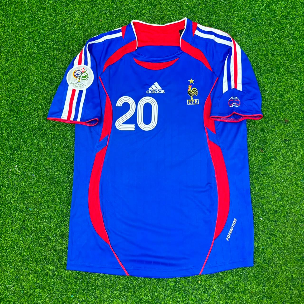 David Trezeguet France 2006 World Cup Blue Retro Football Jersey