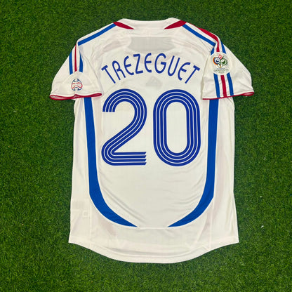 David Trezeguet, Frankreich, WM-Finale 2006, weißes Retro-Trikot – | Trikot | Maillot