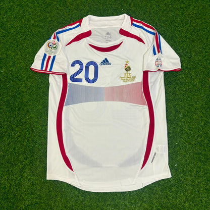 David Trezeguet, Frankreich, WM-Finale 2006, weißes Retro-Trikot – | Trikot | Maillot