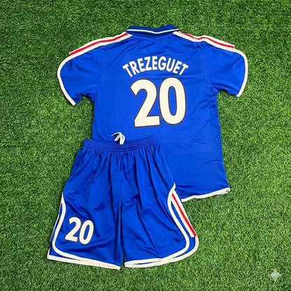David Trezeguet 20- France EURO 2000 2002 Retro Kids Jersey