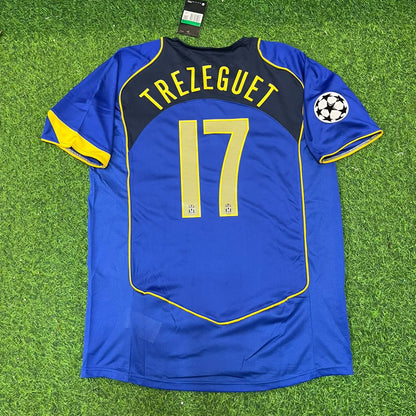 David Trezeguet Juventus 2004-2005 Blaues Retro-Trikot | Kit | Trikot | Maillot Fußballtrikot
