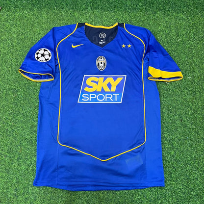 David Trezeguet Juventus 2004-2005 Blaues Retro-Trikot | Kit | Trikot | Maillot Fußballtrikot
