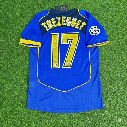 Maillot de football rétro bleu David Trezeguet Juventus 2004-2005