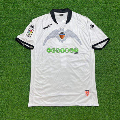 David Villa #7 Valencia 2009-2010 Home Retro Football Jersey