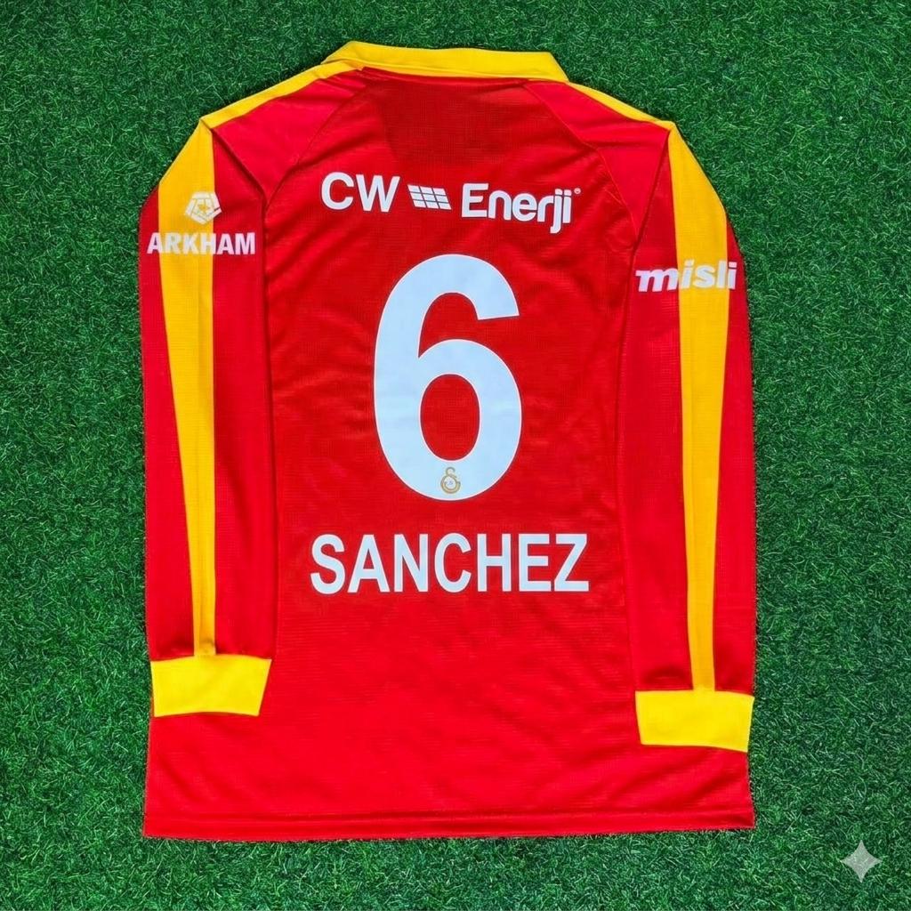 Davinson Sanchez Galatasaray Legendary Retro Vintage Long Sleeve Football Jersey