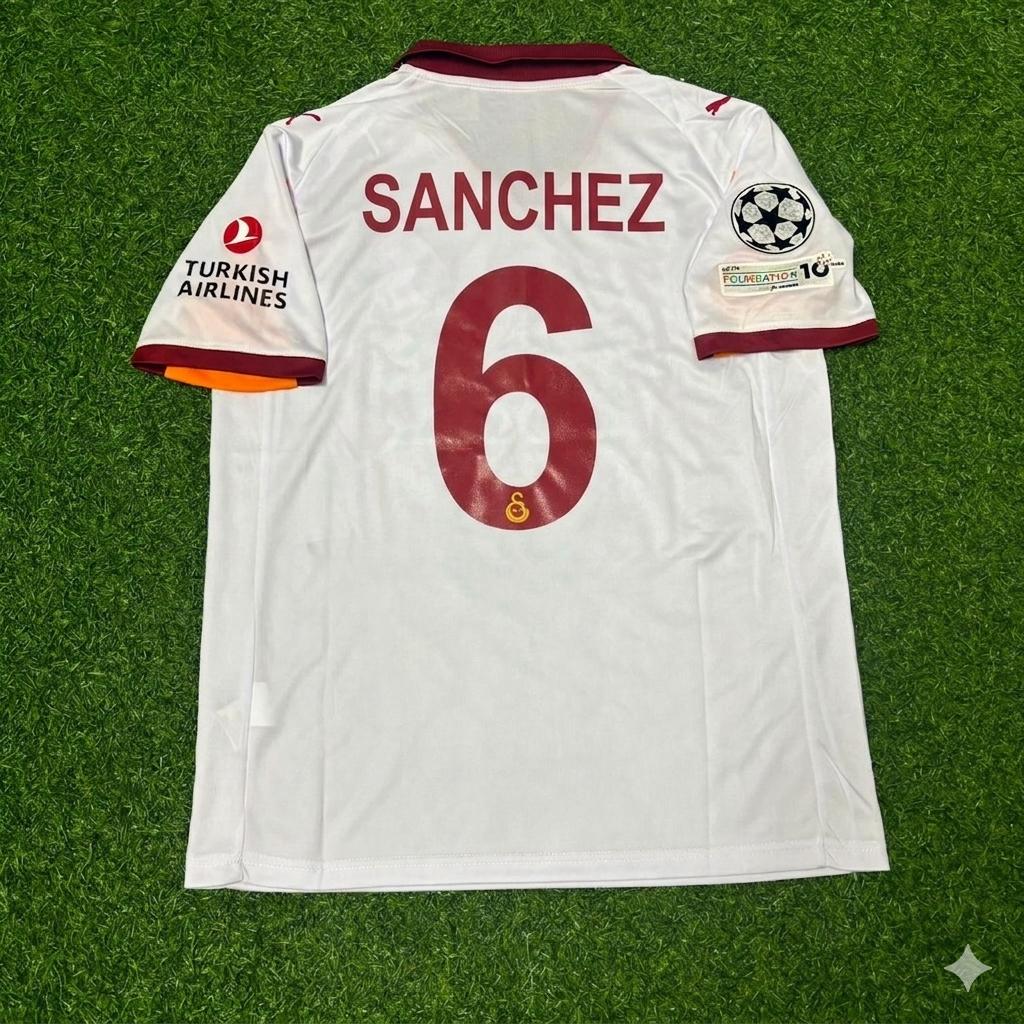 Davinson Sanchez #6 Galatasaray 2025-2026 Away Champions League Jersey Trikot
