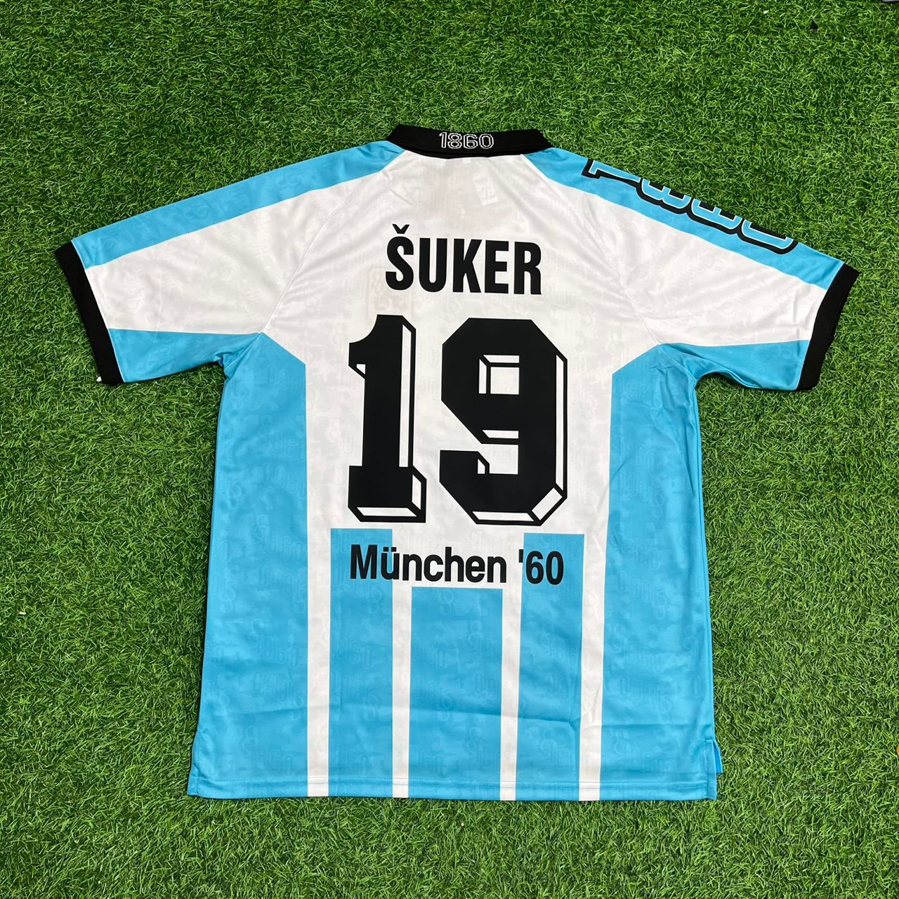 Davor Suker 1860 Munich Retro Football Jersey Kit
