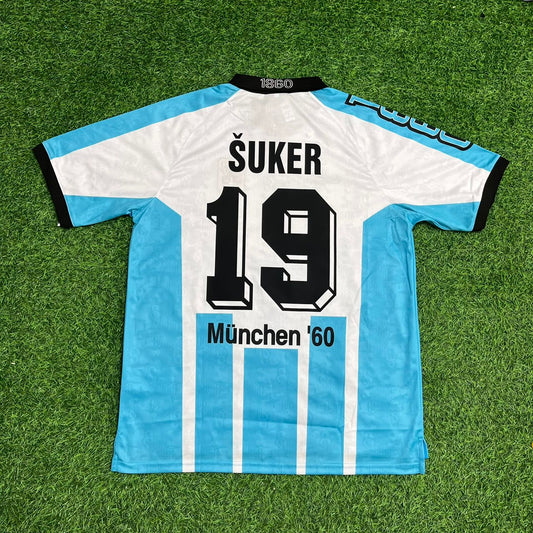 Davor Suker 1860 Munich Retro Football Jersey Kit