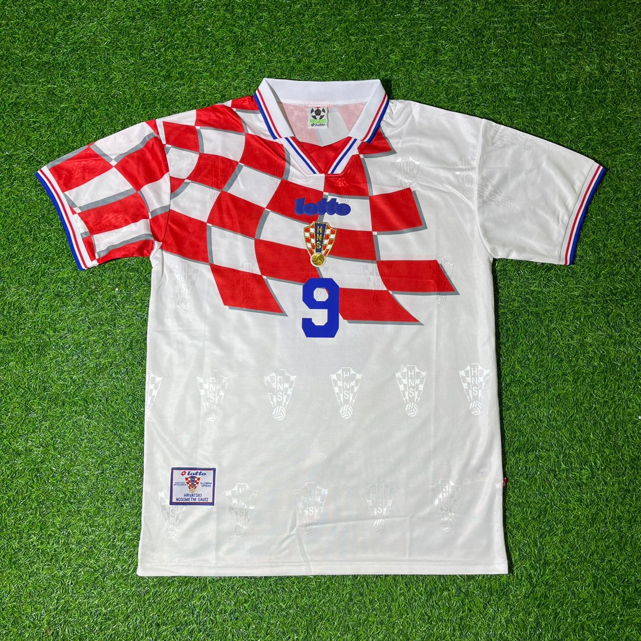 Davor Šuker Croatia 1998 World Cup Retro Football Jersey Kit