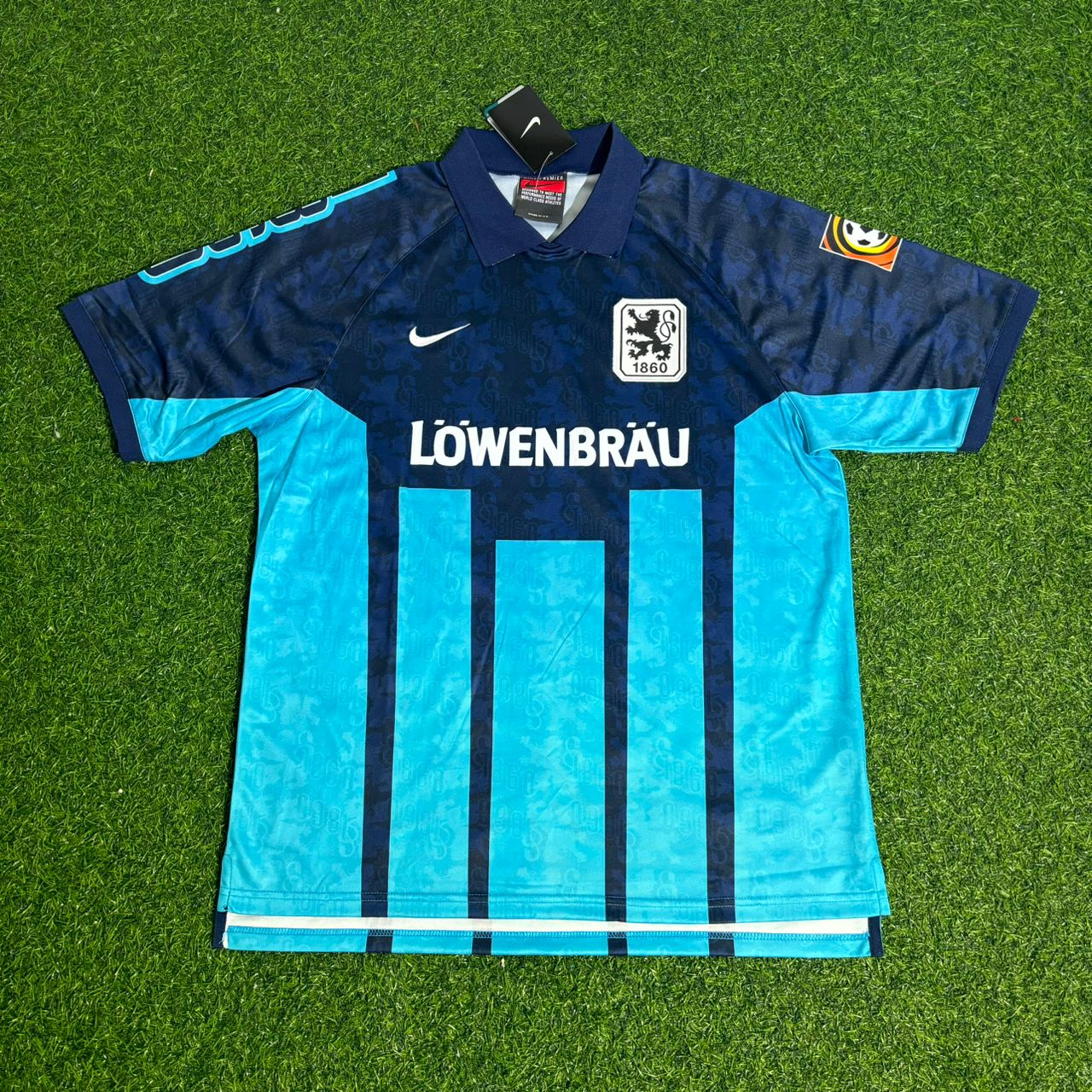 Davor Šuker TSV 1860 München Blaues Heim Retro Fußballtrikot
