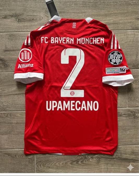 Dayot Upamecano #2 Bayern Munich Home New Season Football Jersey Kit